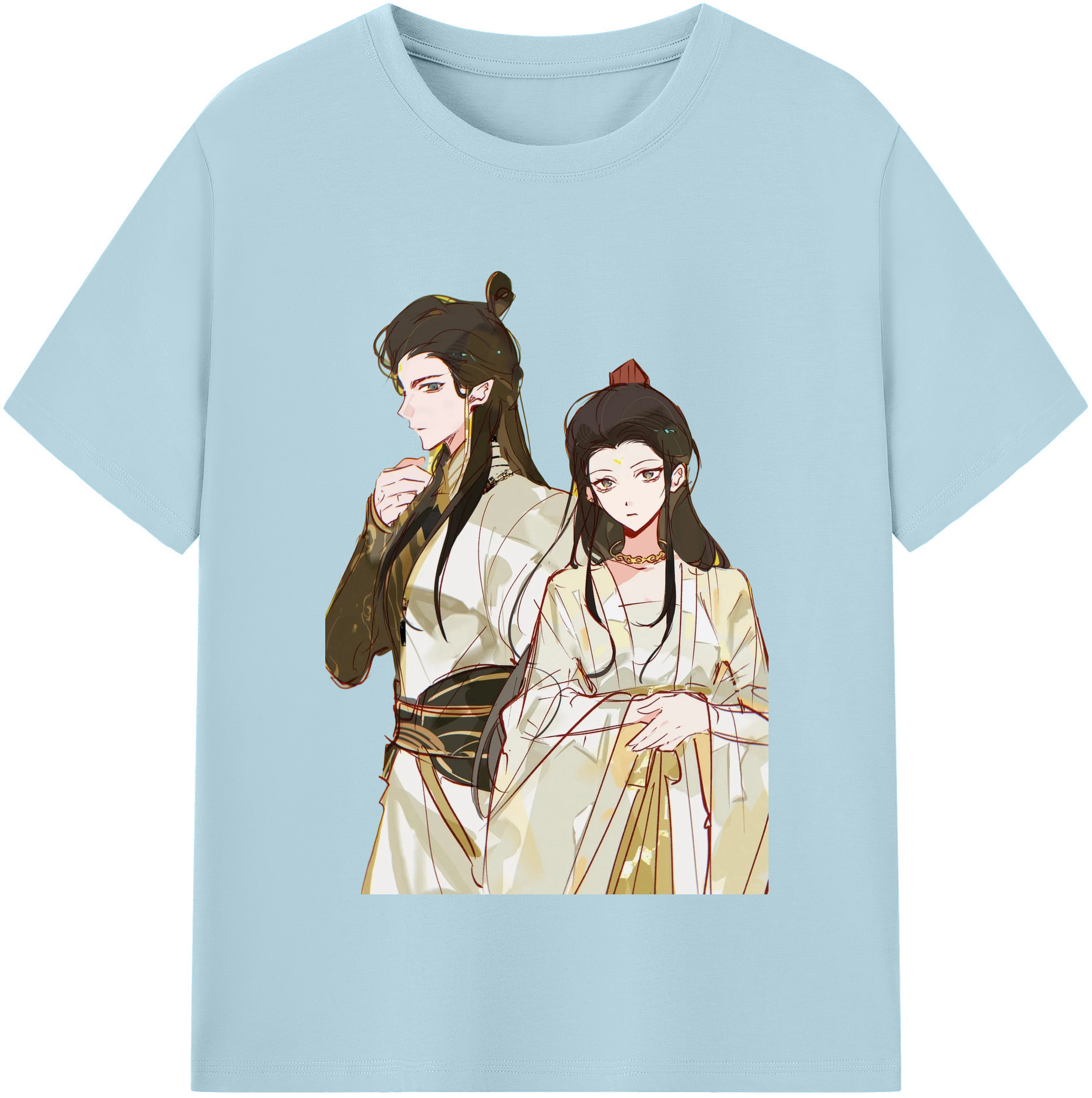 （画像用） Ne Zha 2 ナタ 魔童の大暴れ 綿100％半袖Tシャツ（フロントプリント）